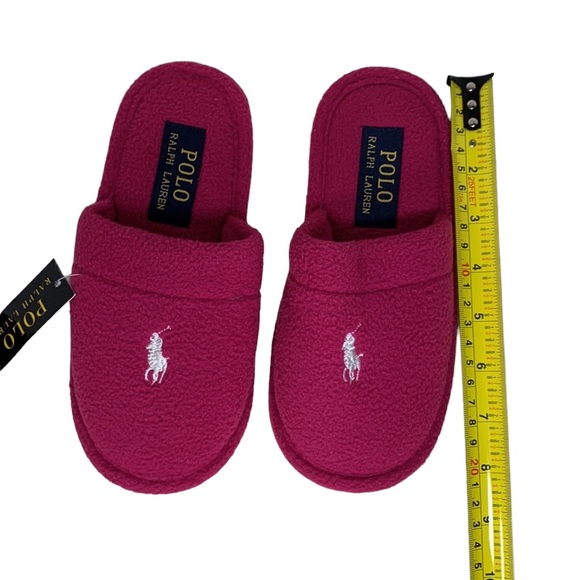 Polo Ralph Lauren Summit Scuff Pink Kid's Slippers - Picture 7 of 8